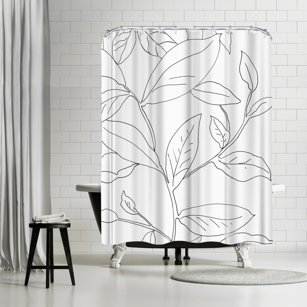 Delicate Movement I by PI Creative Art Shower Curtain 71&#x22; x 74&#x22;